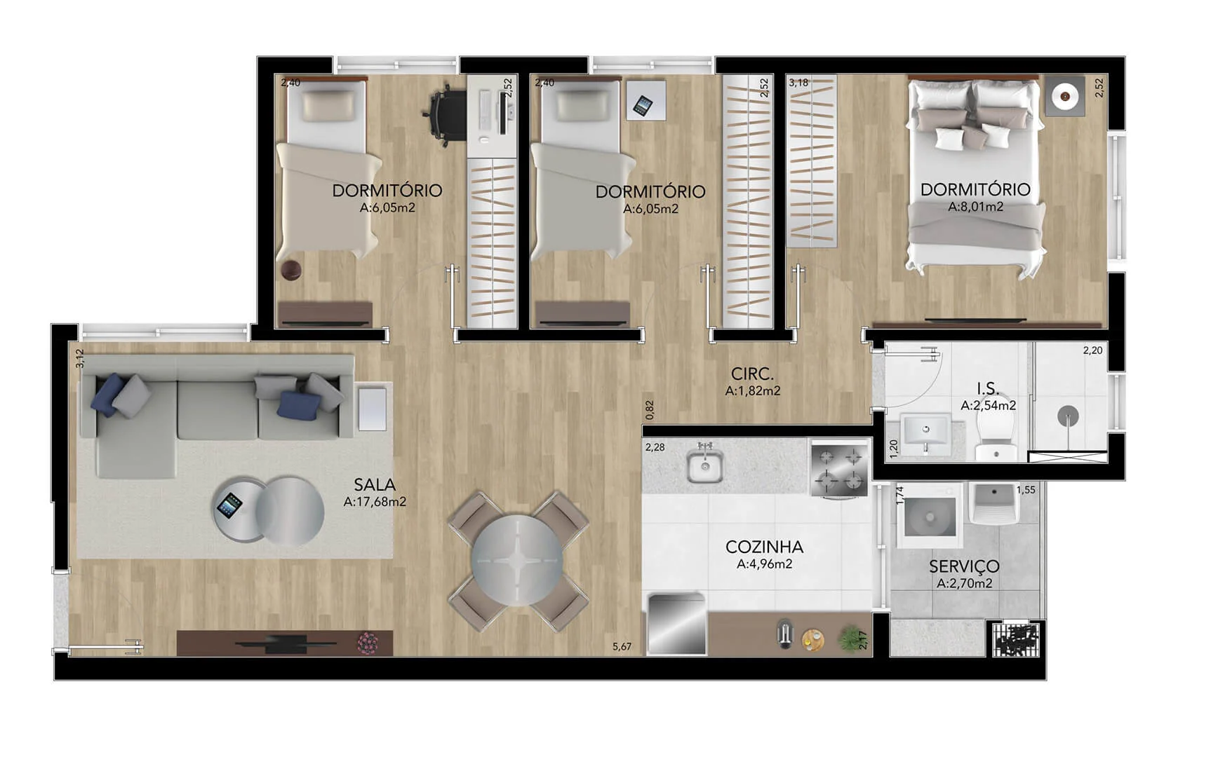 Residencial Montello planta Gran Sasso